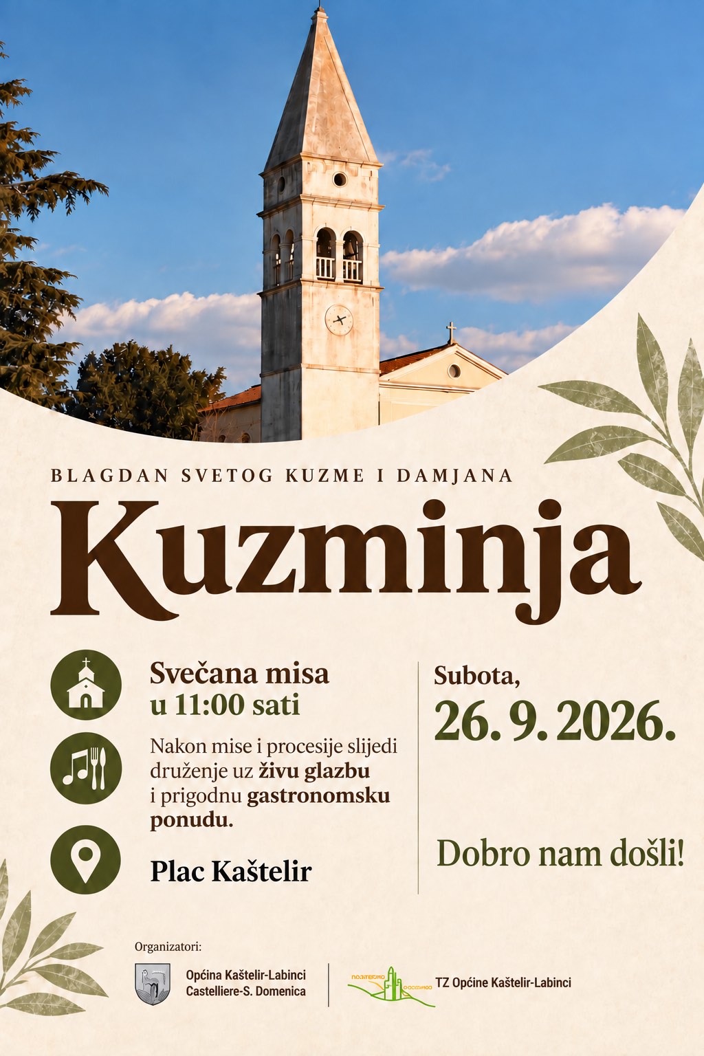 Kuzminja u Kašteliru – blagdan sv. Kuzme i Damjana